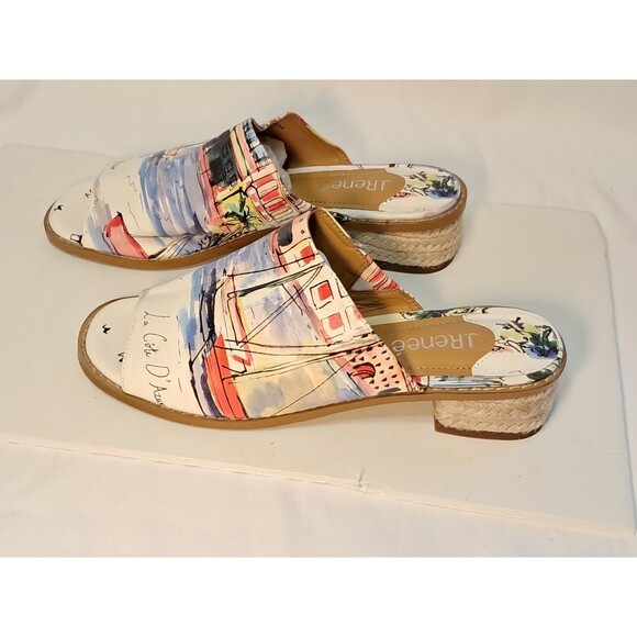 NEW J.Renee Cassio Slide Sandal Artistic Cote D'Azur Espadrille 1.5" Heel Size 8 - Picture 4 of 8